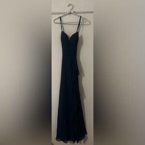 Azazie Neptune Blue Maxi Dress